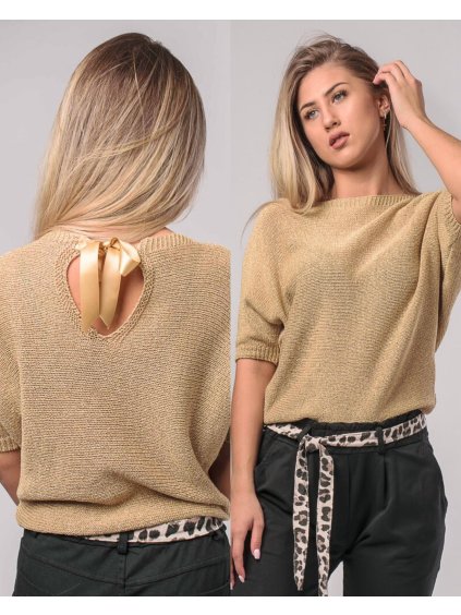 Zlatý, strieborný a čierny top