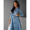 Modré denim šaty CAMILA