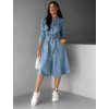 Modré denim šaty CAMILA