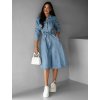 Modré denim šaty CAMILA