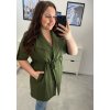 Olivový trenčkot