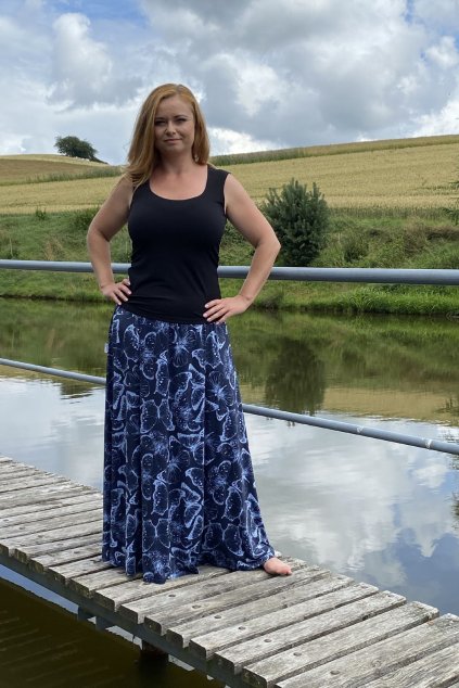 Dlouhá sukně - motýle