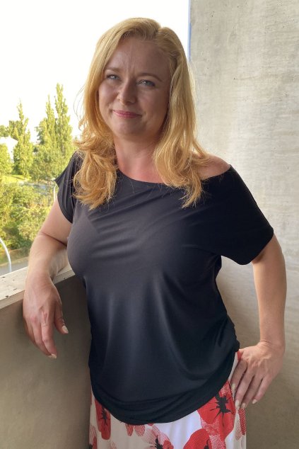 TOP Katka - UNI - černý