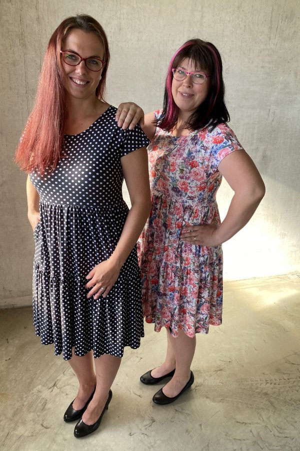 MIA vzorované - růžové květy