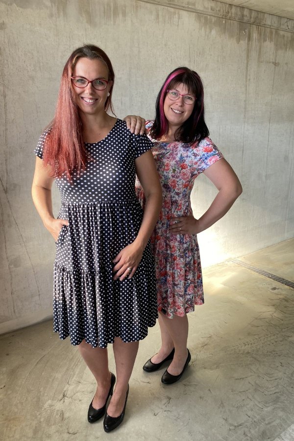 MIA vzorované - růžové květy