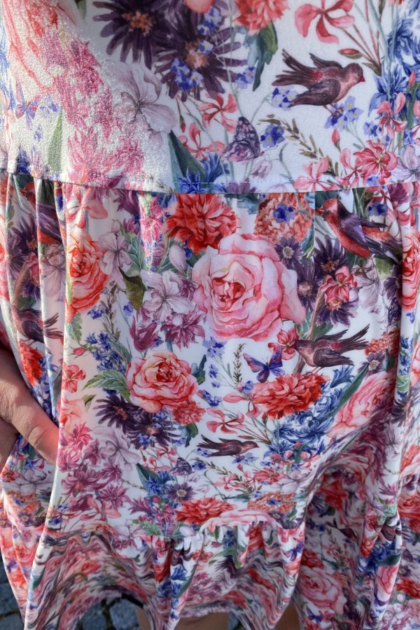 MIA vzorované - růžové květy