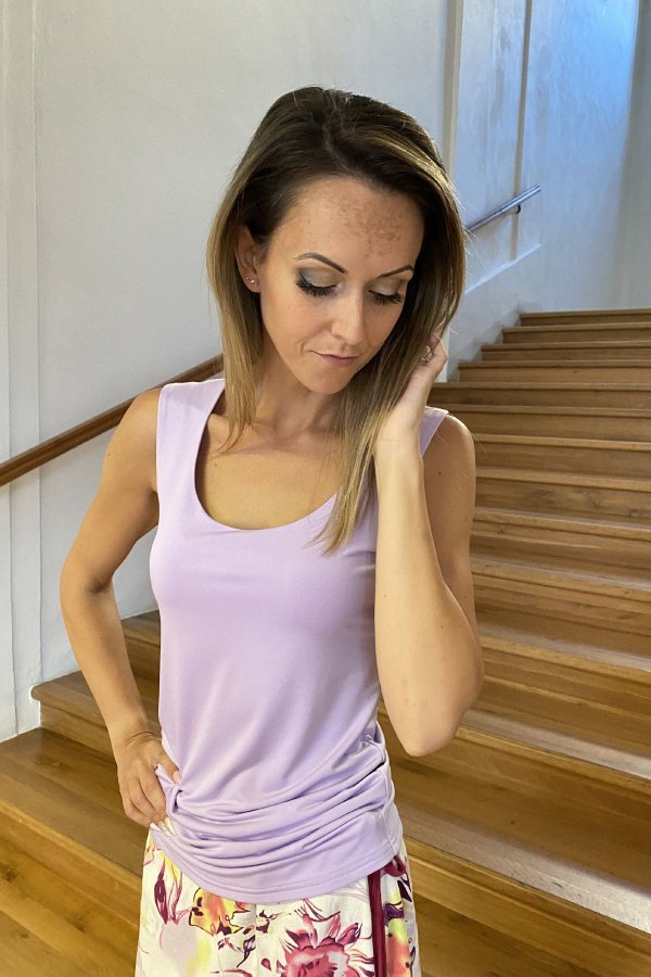 Tílko - lila  (levandulové)