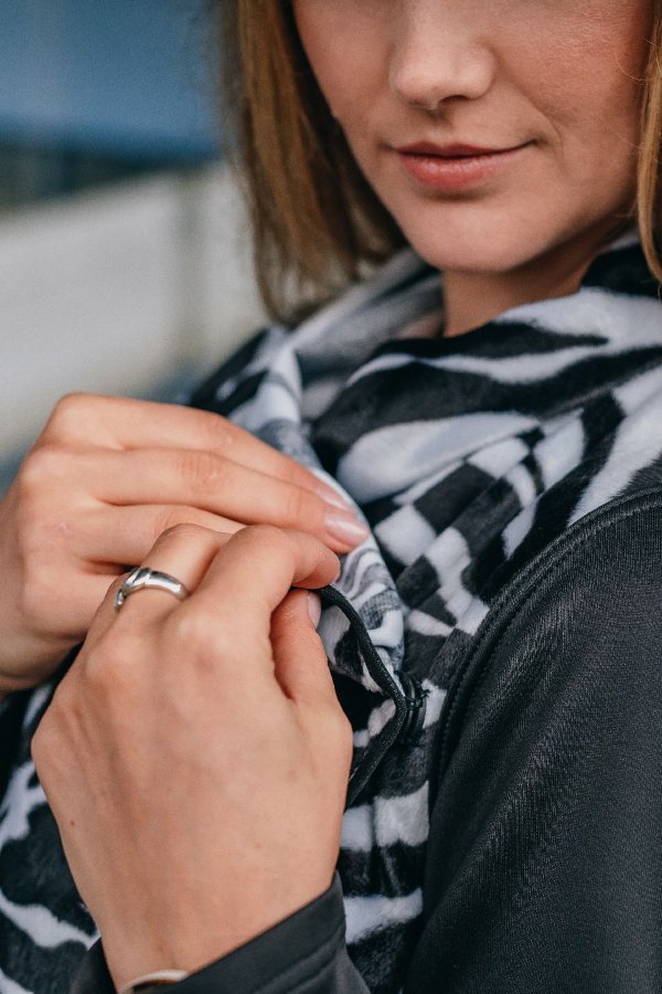 Kabát - kardigan - zebra