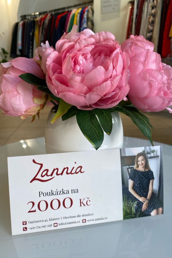 zannia poukazka 2000 Kc