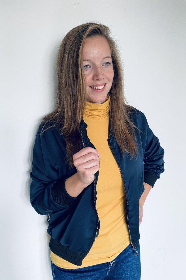 Bomber - modrý - zvířecí vzor