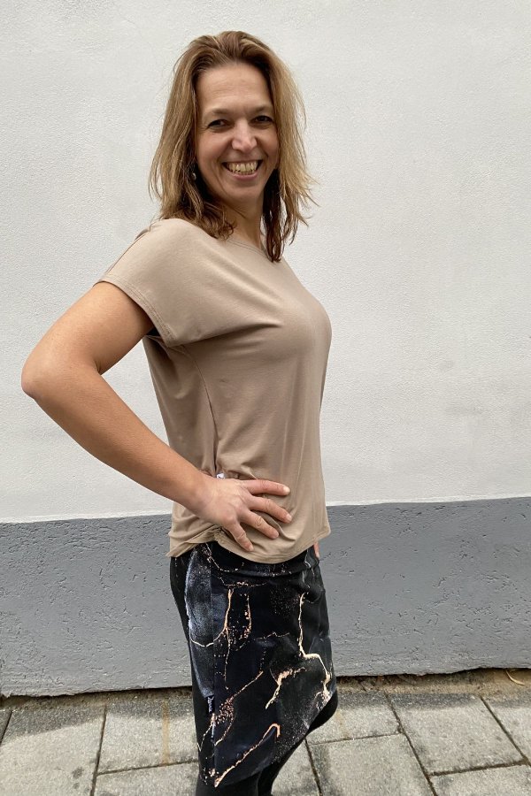 TOP Katka - UNI - béžový  - bambus