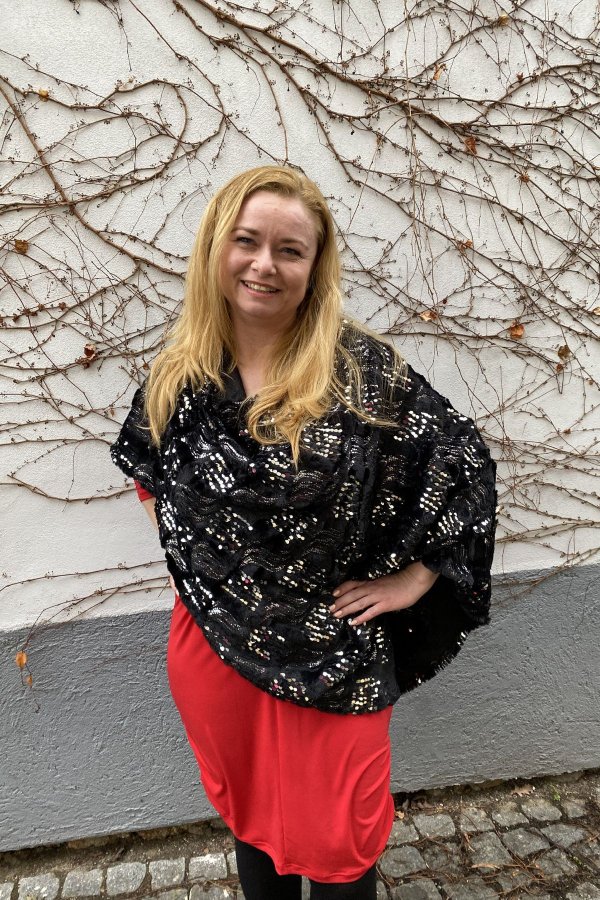 Pončo / hacafrak černo-stříbrné 2