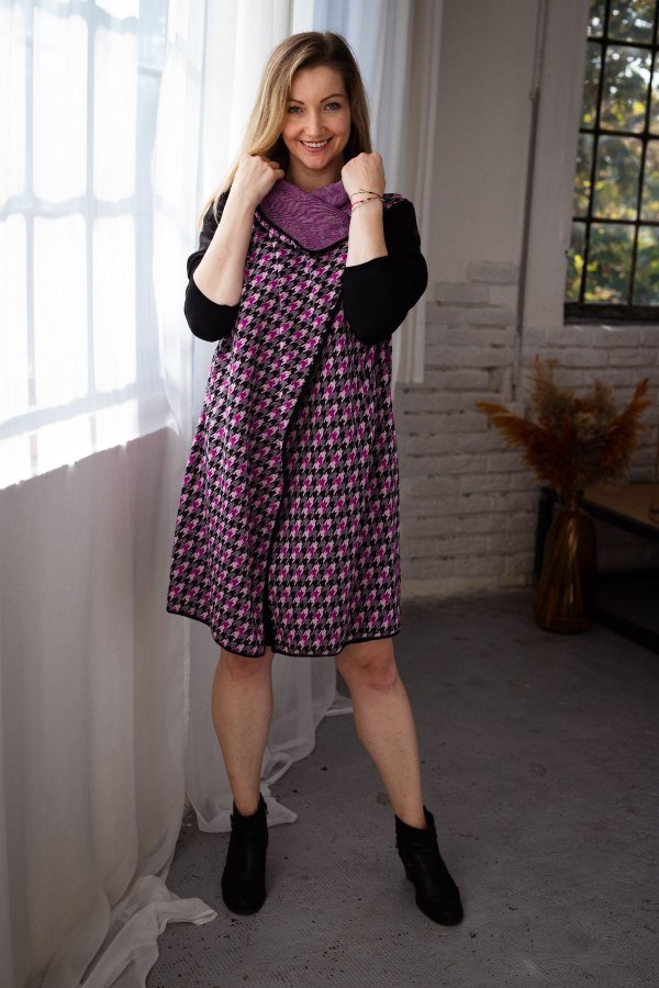 Kabát - kardigan - srdíčko