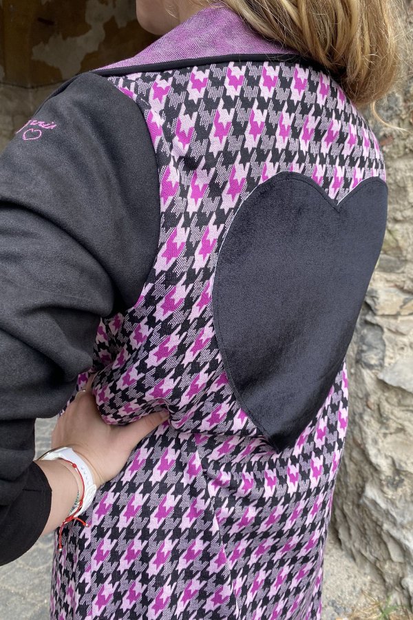 Kabát - kardigan - srdíčko