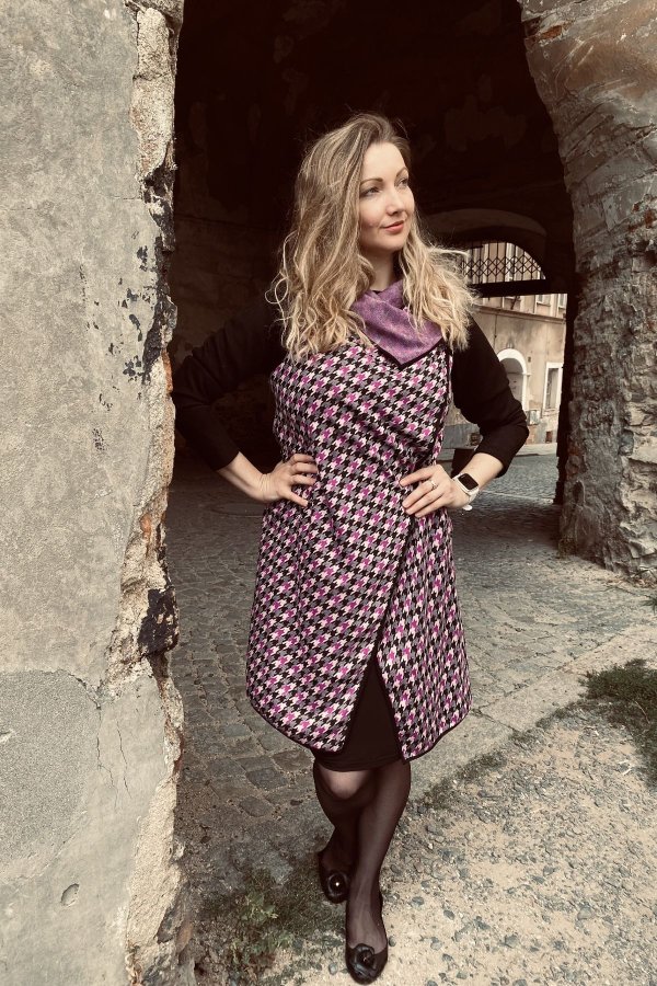 Kabát - kardigan - srdíčko