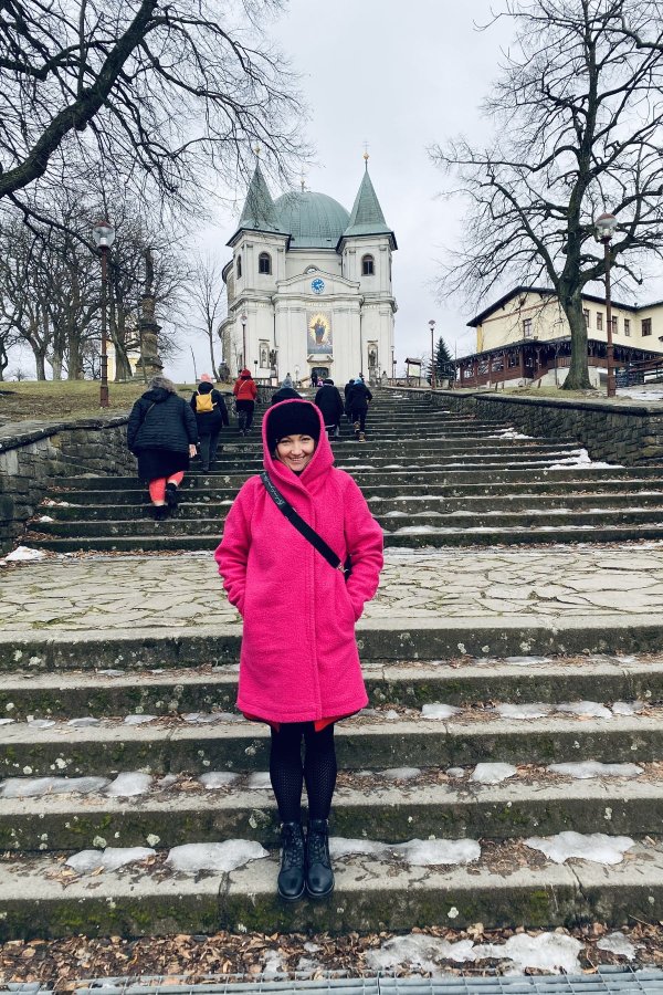 Kabát - zimní - jednobarevný