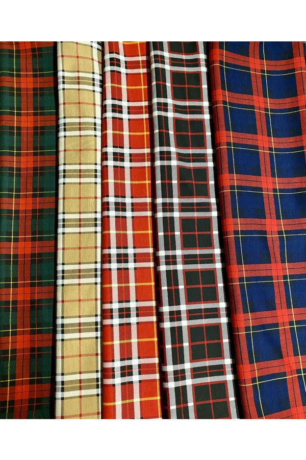 Šátek - káro - béžový