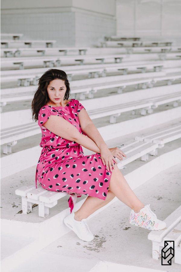 MAYA - vzorované - růžové