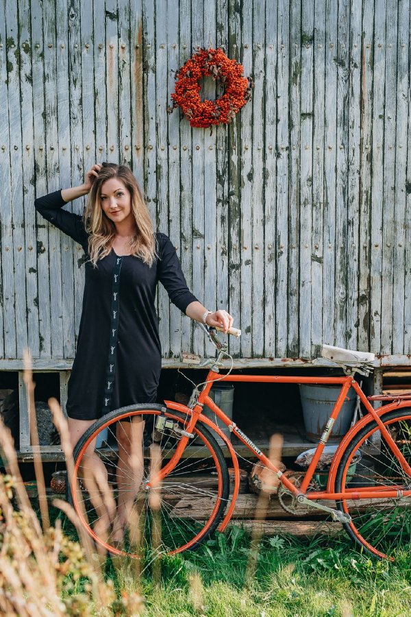 Sára - černé - černá stuha