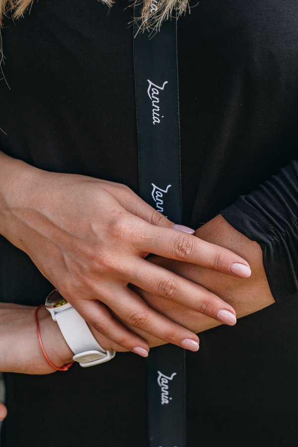 Sára - černé - černá stuha