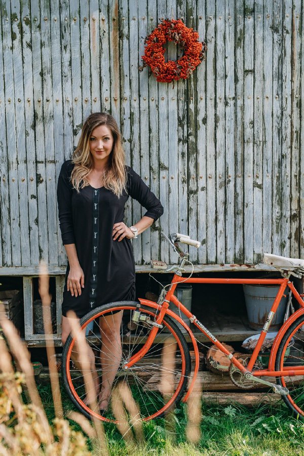 Sára - černé - černá stuha