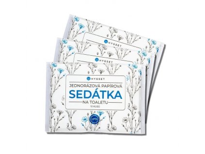 hygset jednorazove papirove sedatka na wc splachovatelne 10 ks