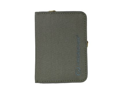 lifeventure penezenka rfid card wallet z recyklatu olive zelena