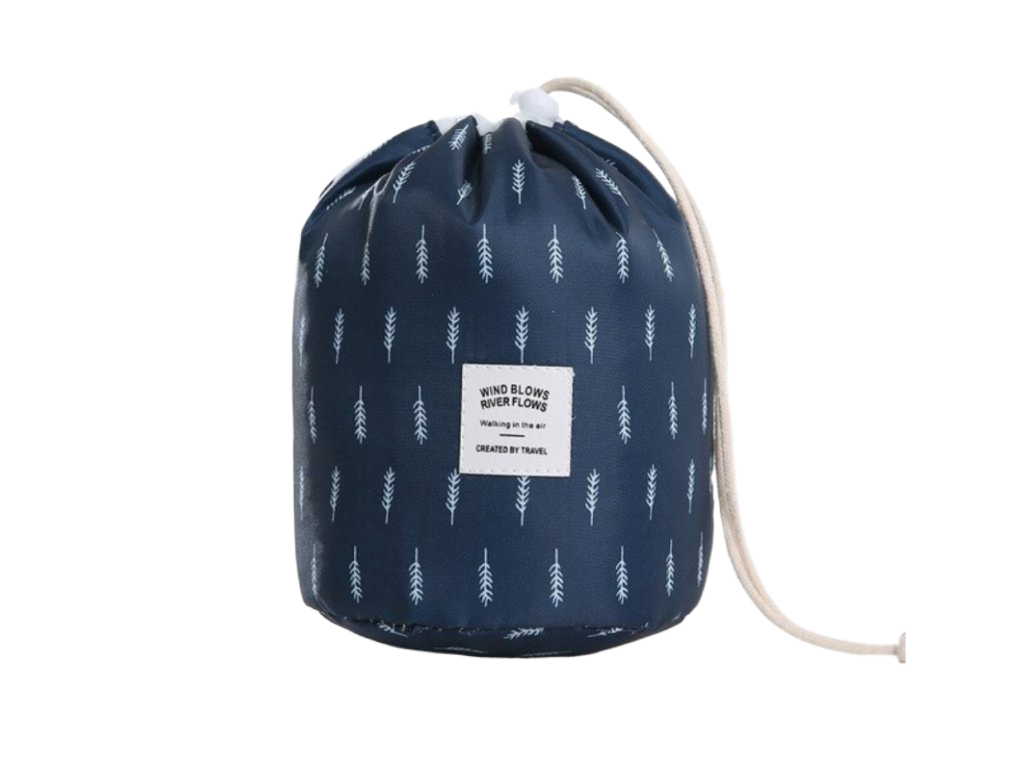 B2B Kosmetický stahovací vak Barva: Tmavě modrá, větvičky