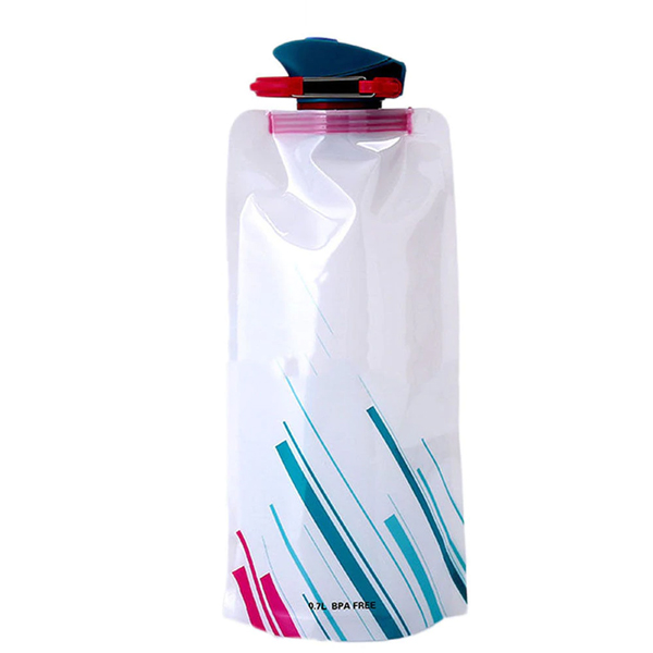 Cestovní skládací láhev 600 ml Cestovní skládací láhev: Bílá