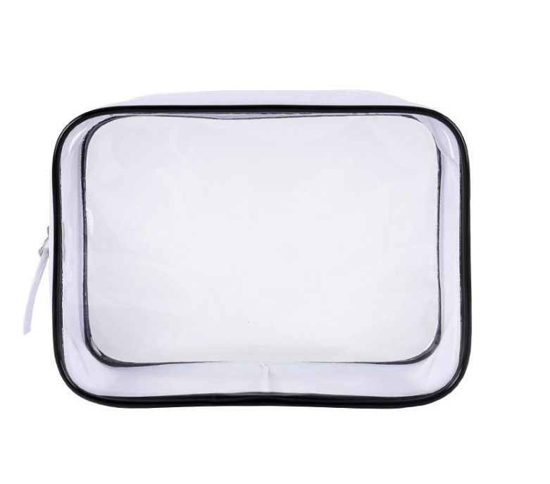 B2B Luxus Průhledná kosmetická taštička bílá 17 x 12 x 6 cm