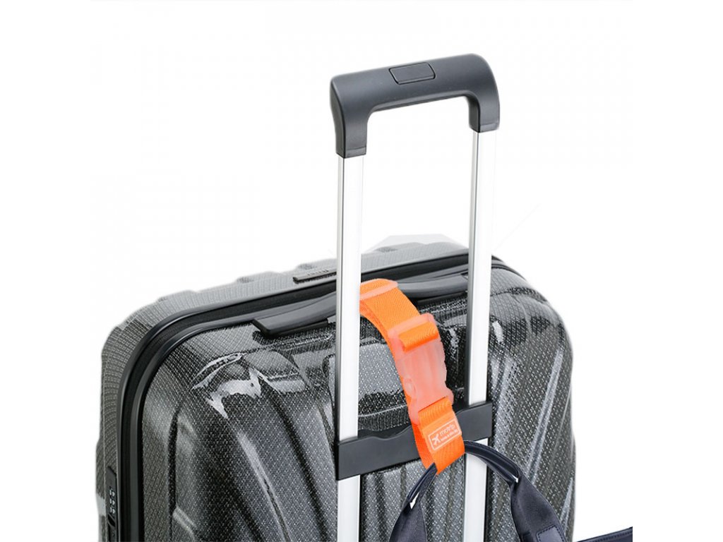 Nastavitelny popruh k zaveseni tasky k zavazadlu