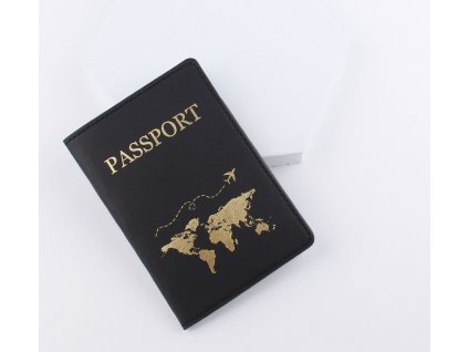 obal na pas passport cerny