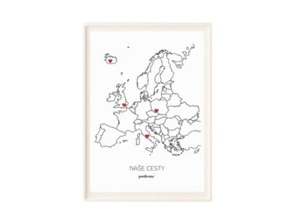vzpominkova mapa nase cesty evropa a3 ram