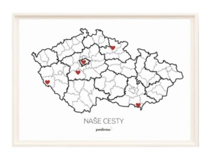 vzpominkova mapa nase cesty cesko a3 ram