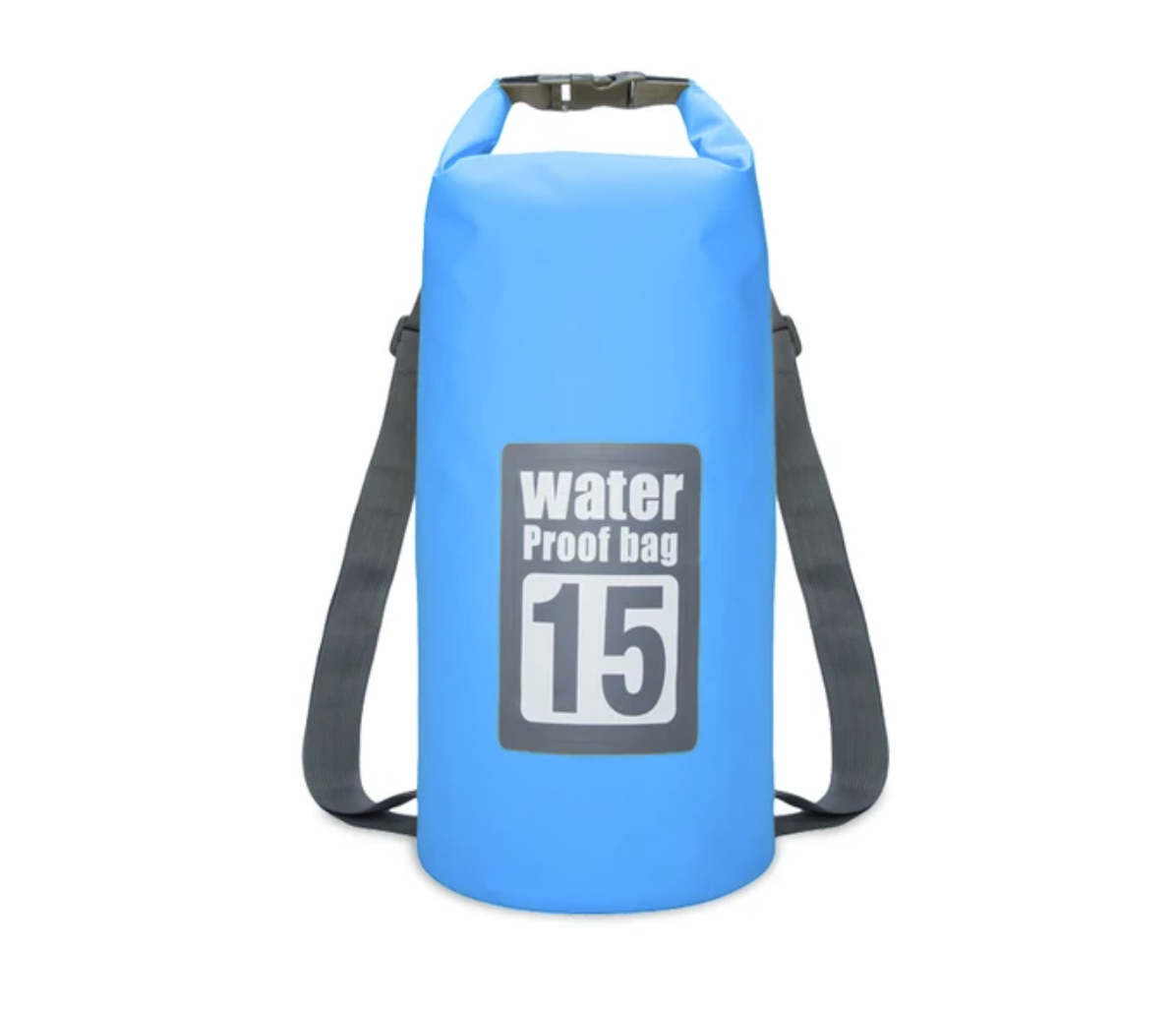 E-shop Lodný vak na vodu, vodotesný, 10, 15, 20 litrov (spevnený materiál) Farba: Bledo modrá, Objem: 15 l
