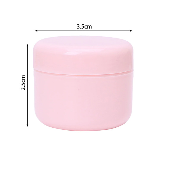 E-shop Mini cestovná nádobka na kozmetiku 10 / 20 ml, rôzne farby Farba: Ružová, Objem: 10 ml