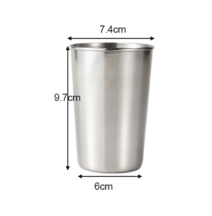 E-shop Nerezový pohár, 320 ml
