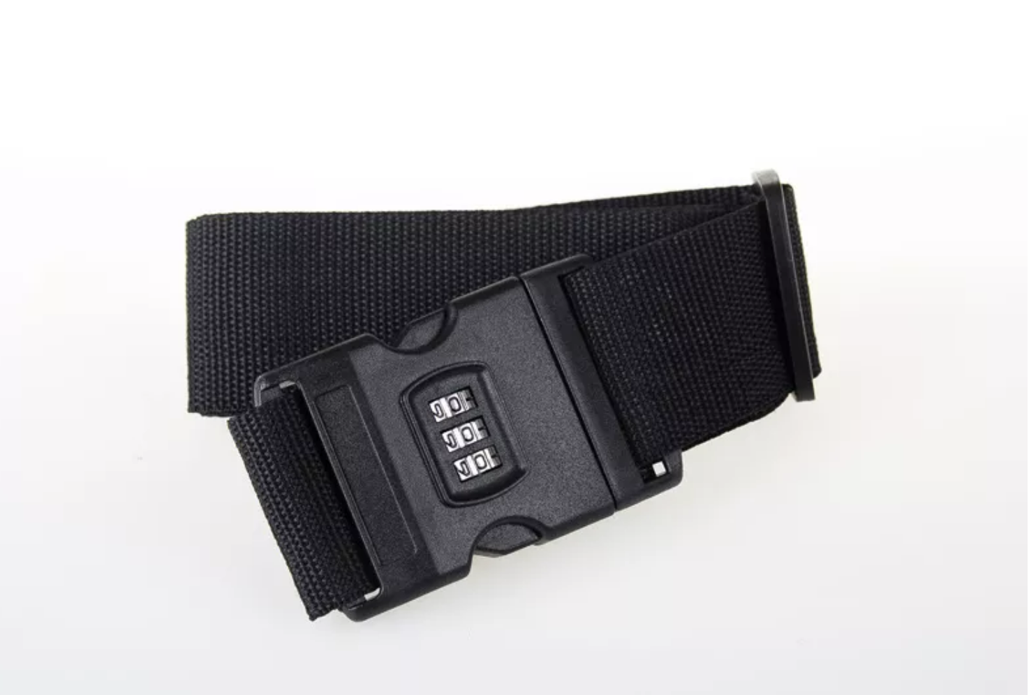 E-shop Bezpečnostý popruh na kufor viacfarebný alebo s TSA zámkom Farba: Čierna, Typ: S číselným kódom