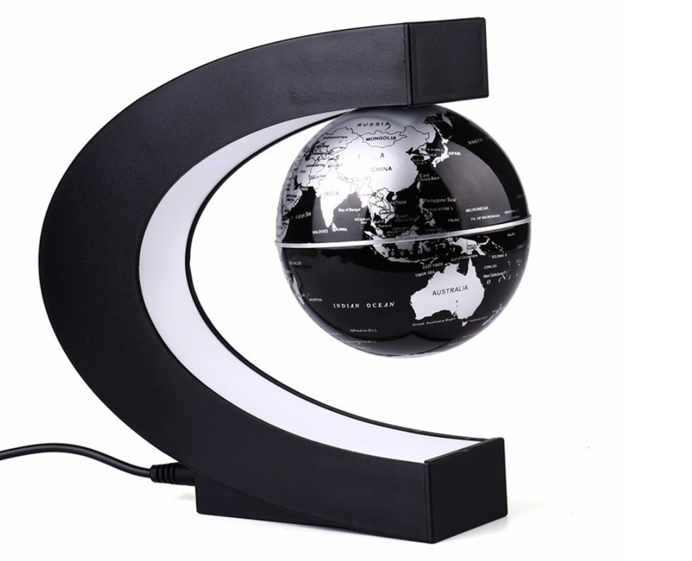E-shop Globe levitujúci glóbus Farba: Čierna