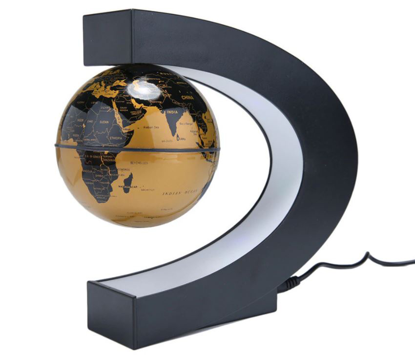 E-shop Globe levitujúci glóbus Farba: Zlatá