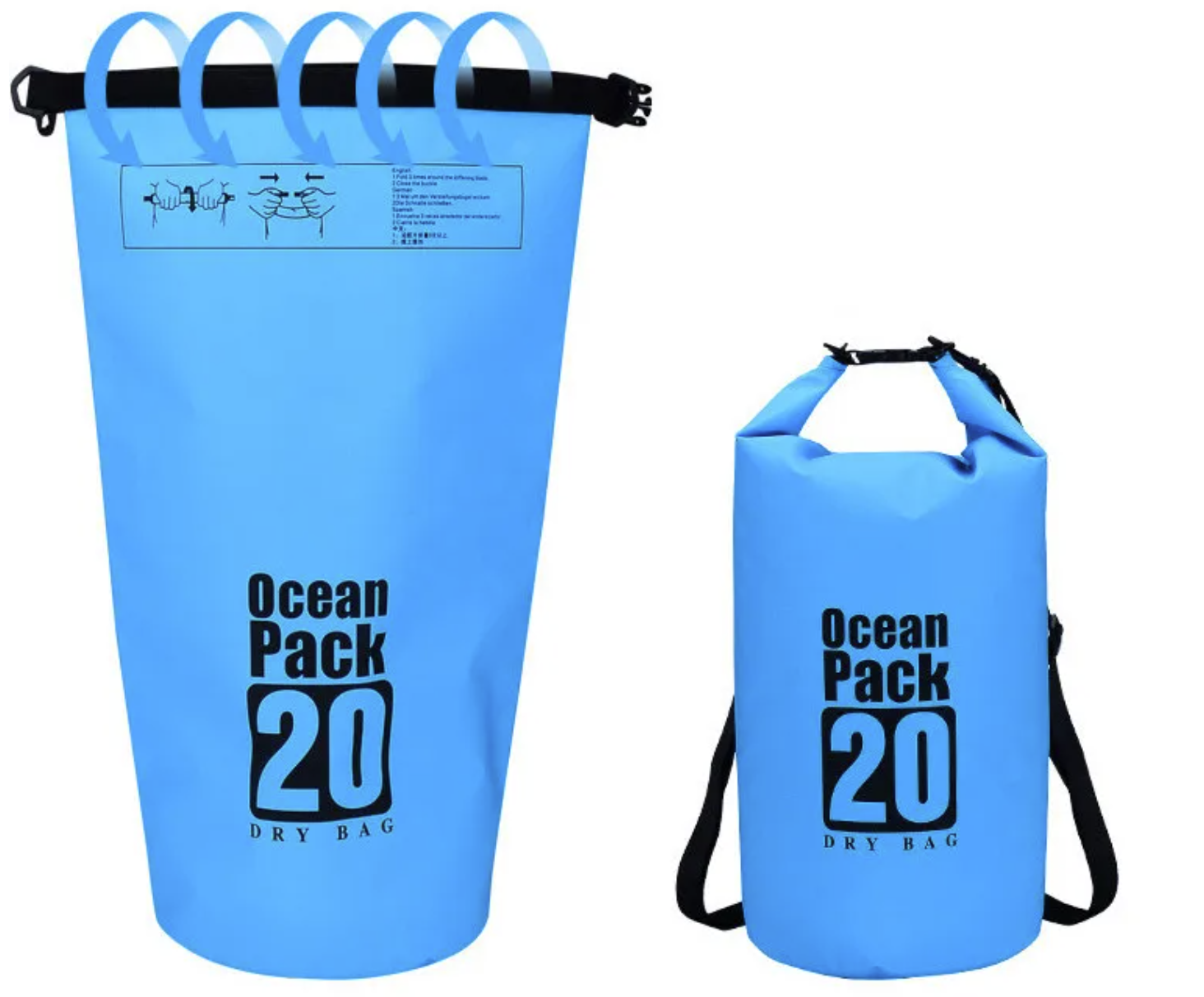 E-shop KAYAK Lodný vak na vodu, vodotesný, 10 l / 15 l / 20 l / 30 l Farba: Modrá, Objem: 20 l