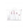 cestovatelska sada lahvicek na kosmetiku 5 ks ruzova