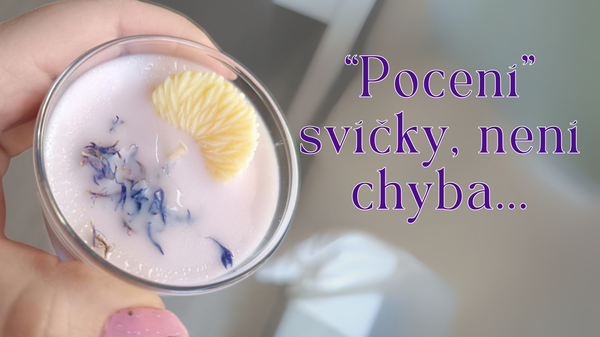 Proč se moje svíčka potí? A je to vůbec problém?