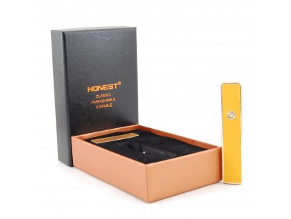 Špirálový USB zapaľovač HONEST- BCZ4066- 1-04- žltý