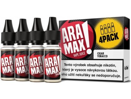 liquid aramax 4pack cigar tobacco 4x10ml 12mg