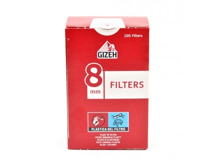 GIZEH Cigaretové filtre  8mm 100ks