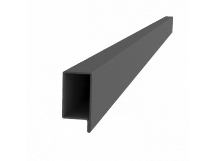 Uzavretý profil L 70x34x55x2mm, čierny S235, hladký L=6000mm, cena za 1ks(6m), čierny bez povrchovej úpravy, predaj len v 3 a 6m dĺžkach