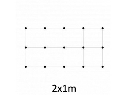 Montážna sada pre zelenú stenu - nerez, rozmer 2x1m. Set obsahuje: EB1-GW01 (15ks), PVC-LA4 (16ks), EB2-LA4 (15m)