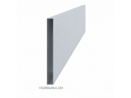 Uzavretý profil 200x20x1,2mm, zinkovaný DX51D+Z100, hladký L=6000mm, cena za kus