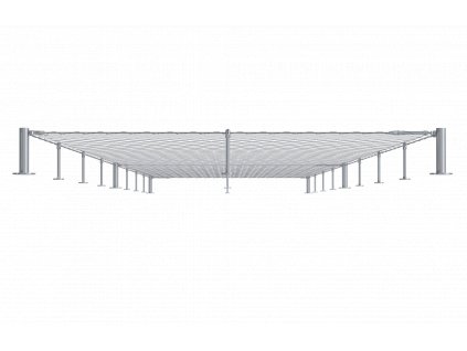 Set pre fasádnu lankovú stenu, rozmer: 1.8x10m, odsadenie od steny: 200mm, Nerez - kombinácia AISI 304 a 316. Obsahuje potrebné množstvo komponentov